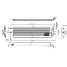 Радиатор АКПП Geely FE-4KB [690*173*60], ядро 577х136х16, S=780 см²
